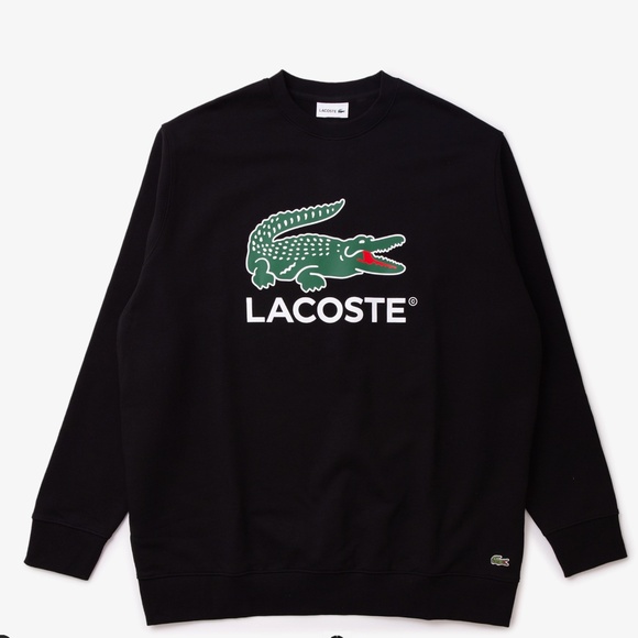 LACOSTE Big Fit Printed Sweatshirt